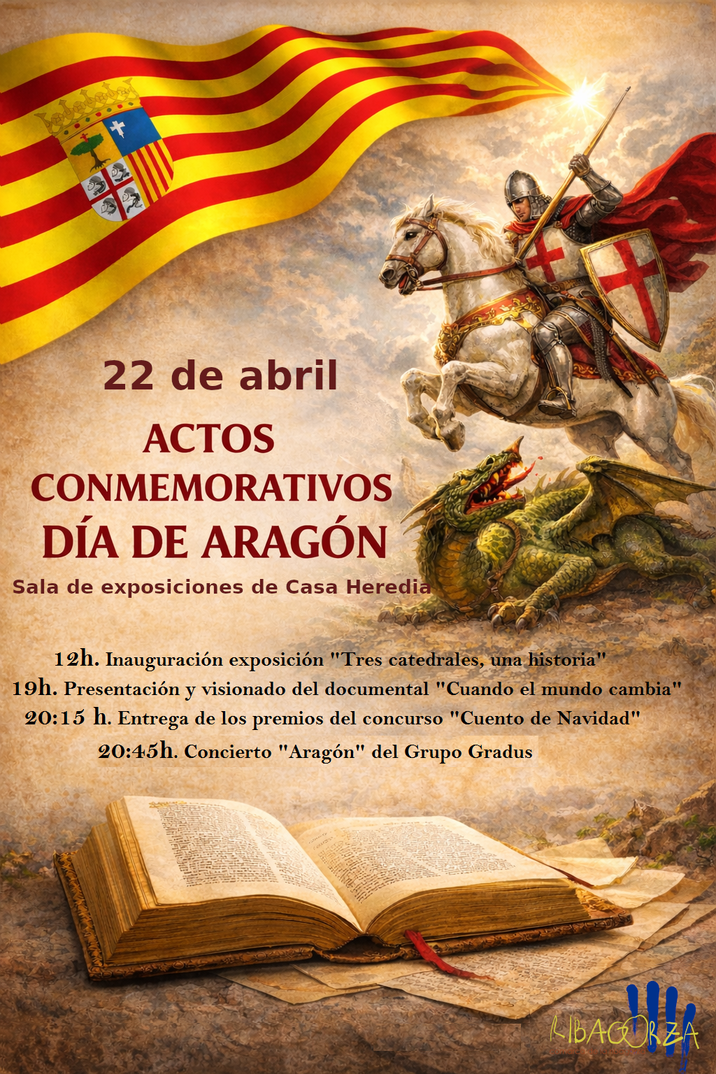 Cartel Actos Dia de Aragon 2026